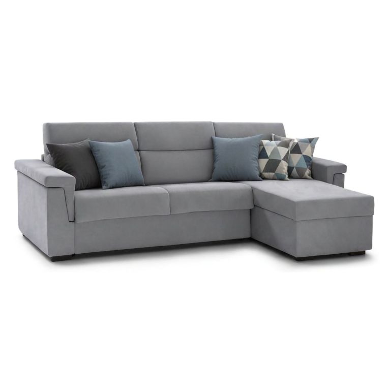 Divano letto 4 posti grigio 285x160cm - Ganzaria