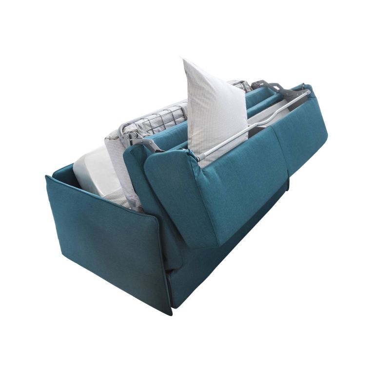 Divano letto classico azzurro 200x95cm - Cecina