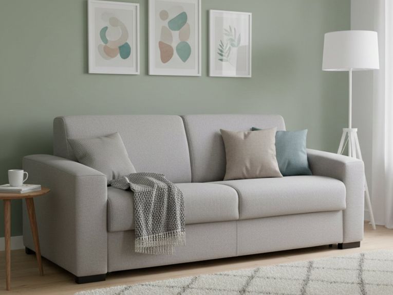 Divano letto classico grigio 180x95cm - Asimi