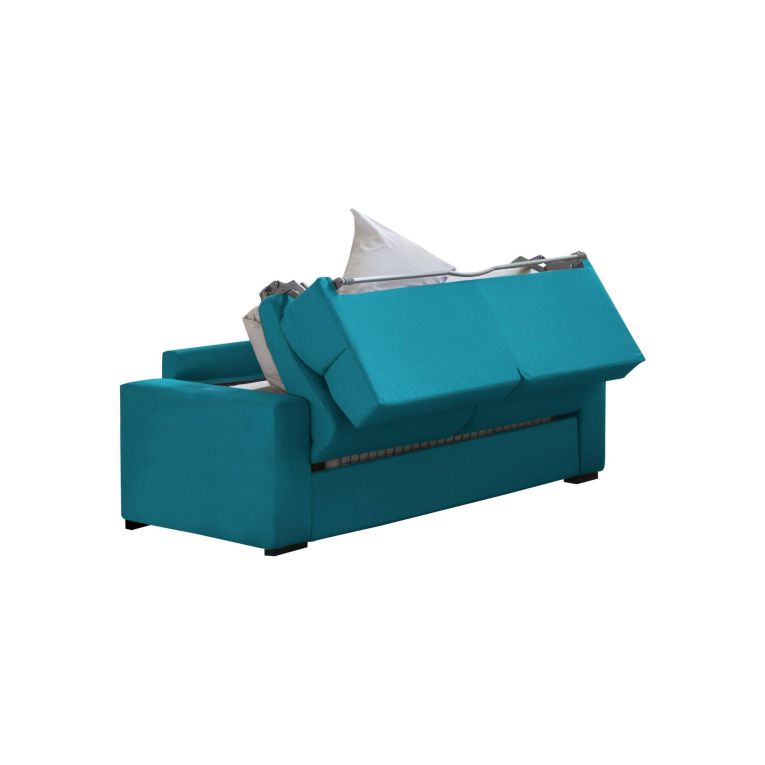 Divano letto compatto azzurro 220x95cm - Marcon