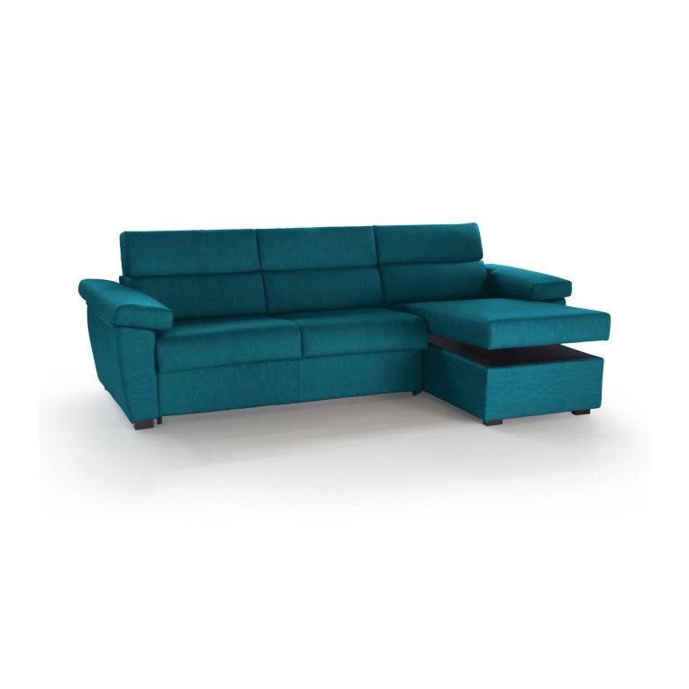 Divano letto compatto azzurro 285x160cm - Tolle