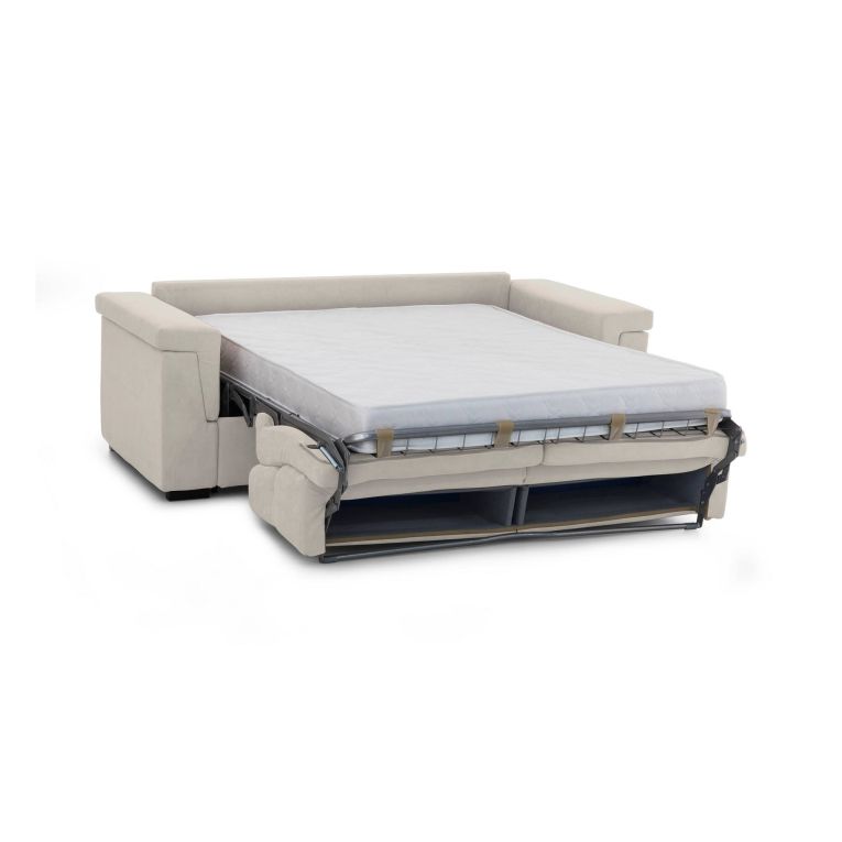 Divano letto compatto beige 225x95cm - Nus