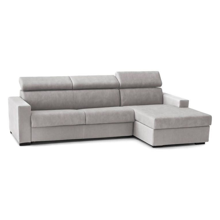 Divano letto compatto grigio 280x95cm - Allevatore