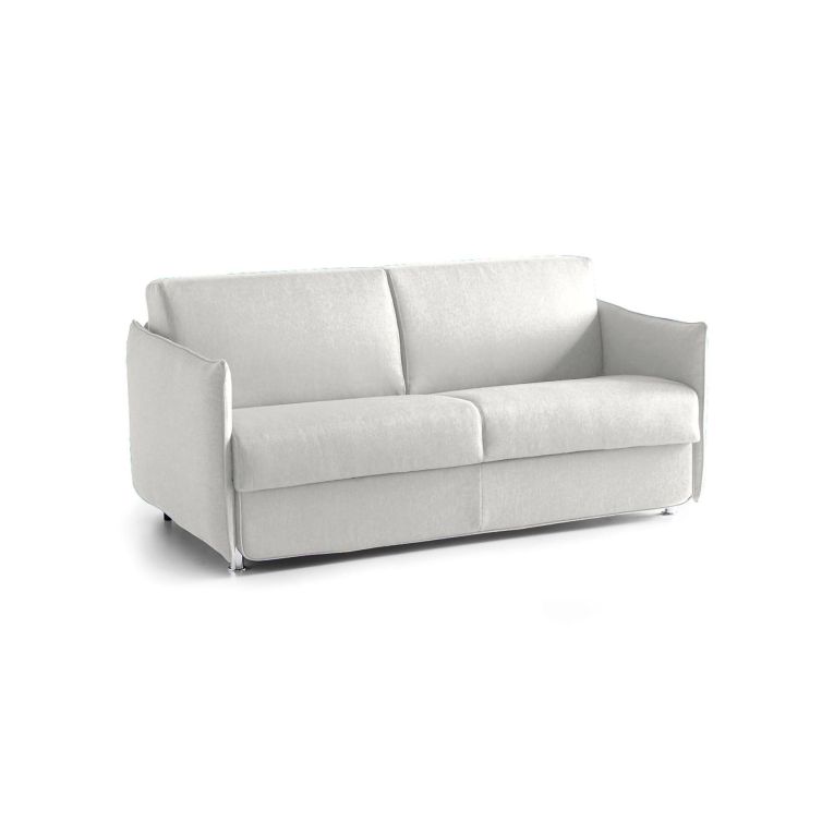 Divano letto compatto grigio chiaro 160x95cm - Verceia