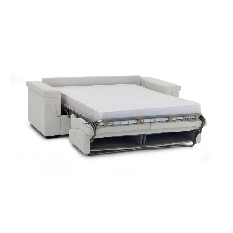 Divano letto compatto grigio chiaro 205x95cm - Brusasco