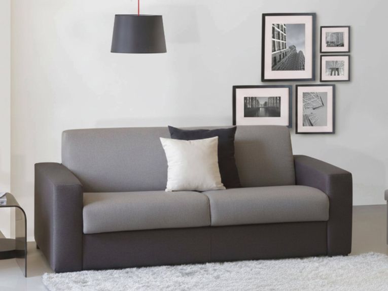 Divano letto compatto grigio e antracite 200x95cm - Zinnia