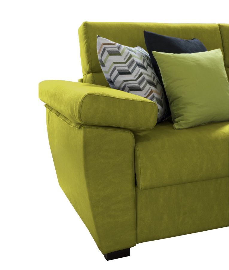 Divano letto compatto verde 225x95cm - Trino