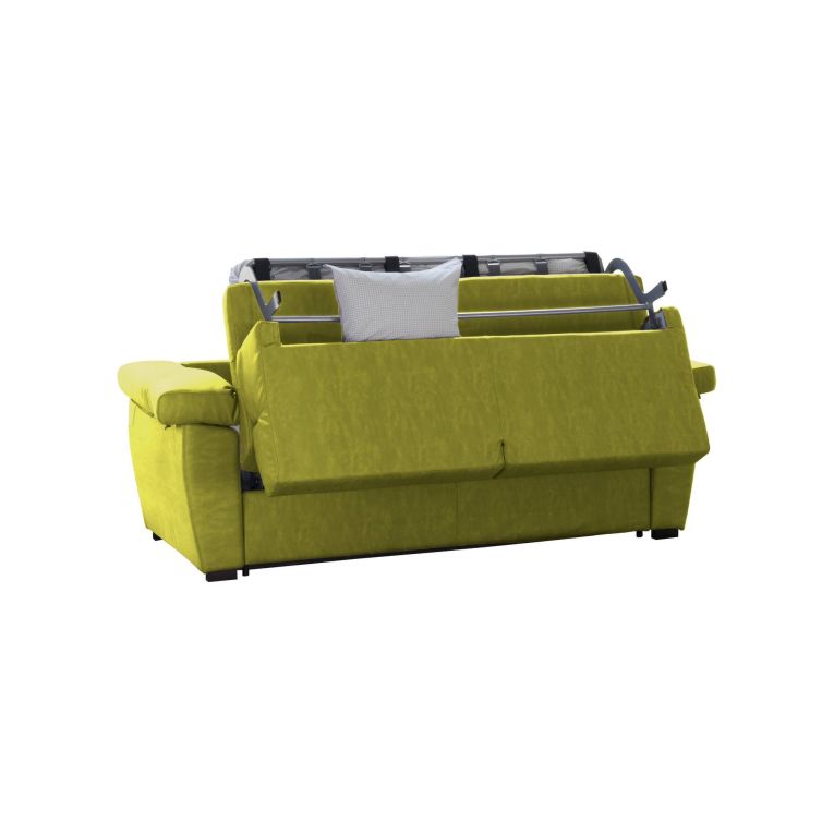 Divano letto compatto verde 225x95cm - Trino