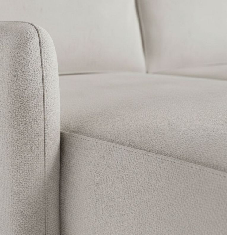 Divano Letto con Penisola Beige Chiaro Contenitore Reclinabile 229x148 cm, Cuscini Sfoderabili - Rezzo