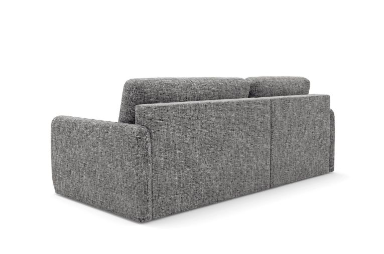 Divano Letto con Penisola Grigio Contenitore Reclinabile 207x148 cm, Reversibile - Pagno