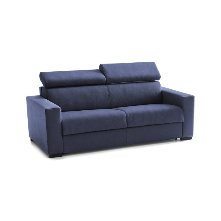 Divano letto con poggiatesta regolabili blu 180x95cm - Aieie