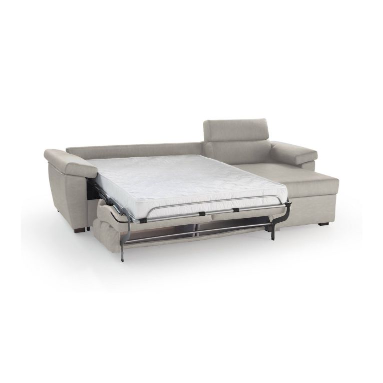 Divano letto contenitore beige 285x160cm - Priverno