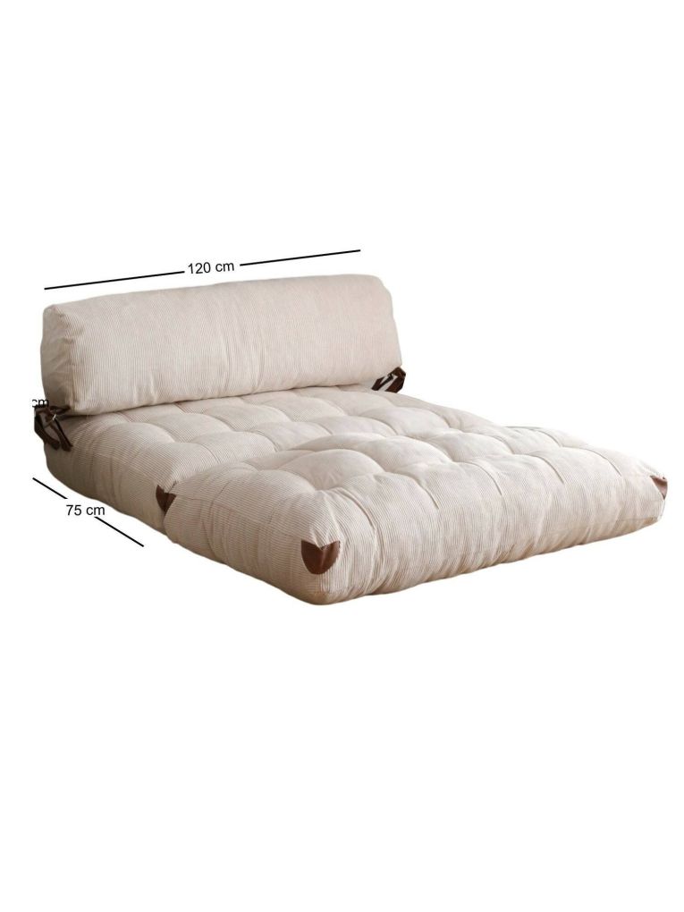 Divano letto contenitore bianco 120x75cm - Surigae