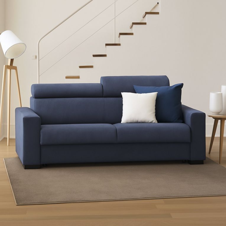Divano letto contenitore blu 200x95cm - Algo