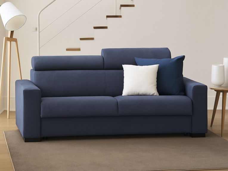 Divano letto contenitore blu 200x95cm - Algo