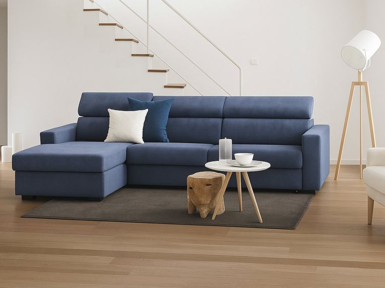 Divano letto contenitore blu 280x95cm - Alibabah