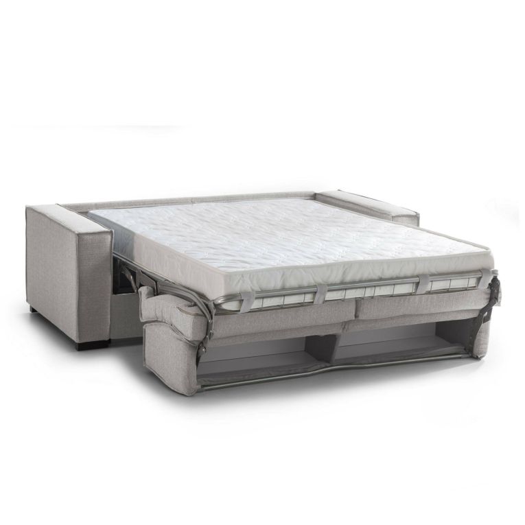 Divano letto contenitore grigio 200x95cm - Adalberto