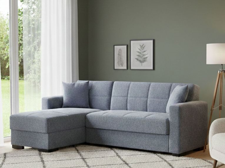 Divano letto contenitore grigio 227x150cm - Armadillo