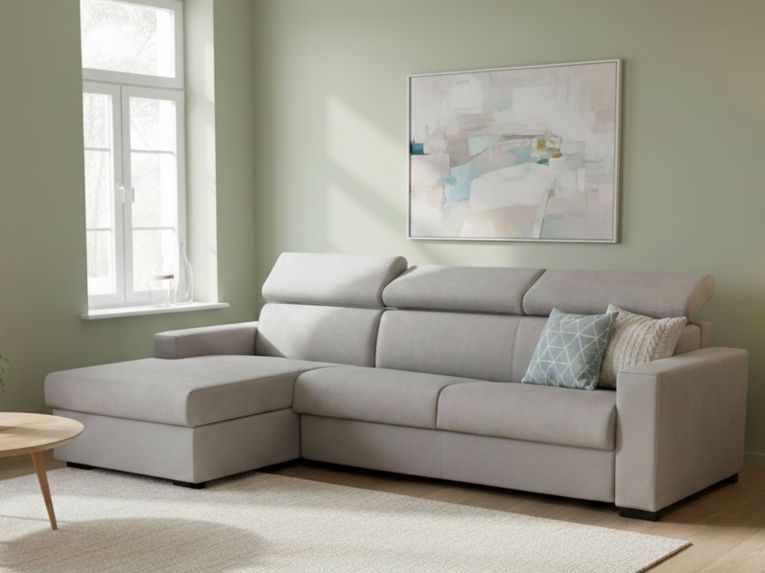 Divano letto contenitore grigio 280x95cm - Alibabah
