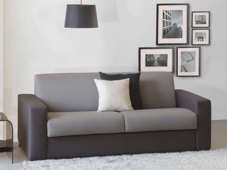 Divano letto contenitore grigio e antracite 160x95cm - Alcatraz