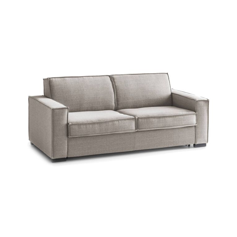 Divano letto contenitore tortora 160x95cm - Alk