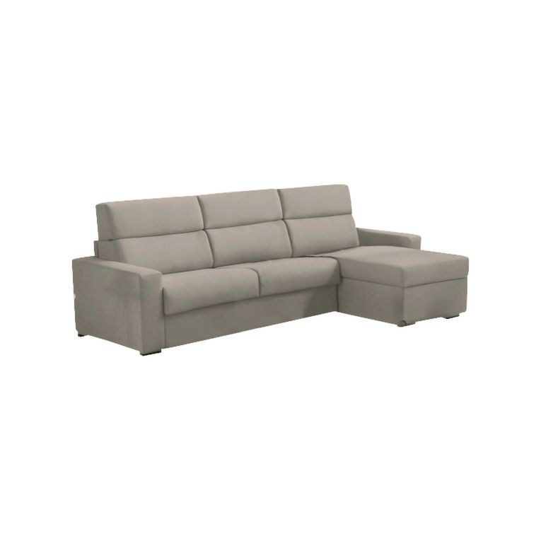 Divano letto contenitore tortora 280x160cm - Pusiano