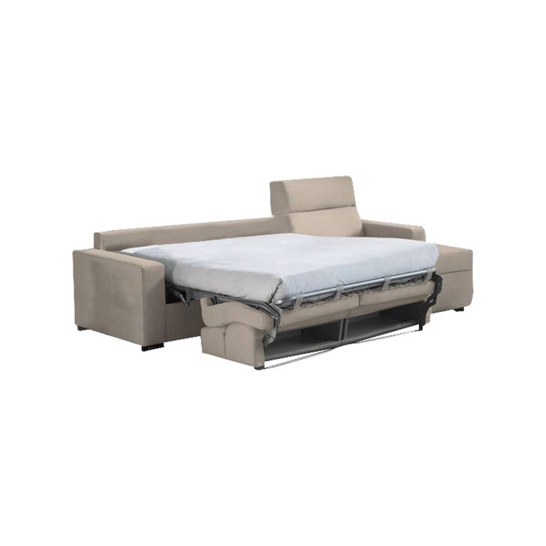 Divano letto contenitore tortora 280x160cm - Pusiano