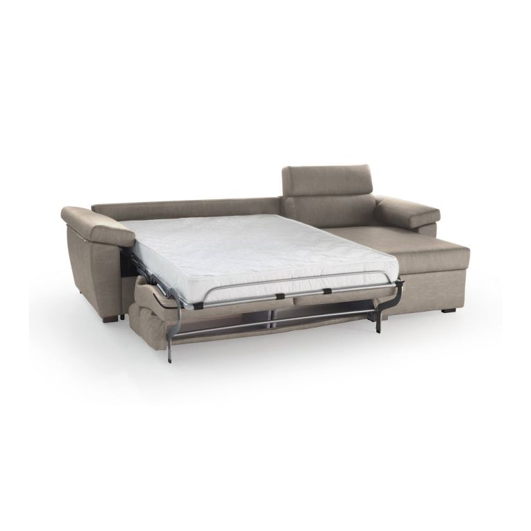 Divano letto contenitore tortora 285x160cm - Tolle