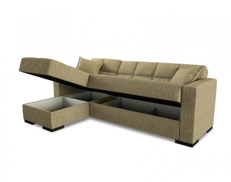 Divano letto design beige 227x150cm - Armadillo