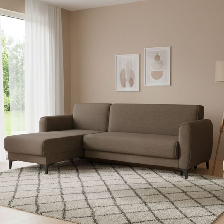 Divano letto design marrone 230x153cm - Aber