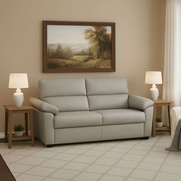 Divano letto doppio beige 205x95cm - Contrada