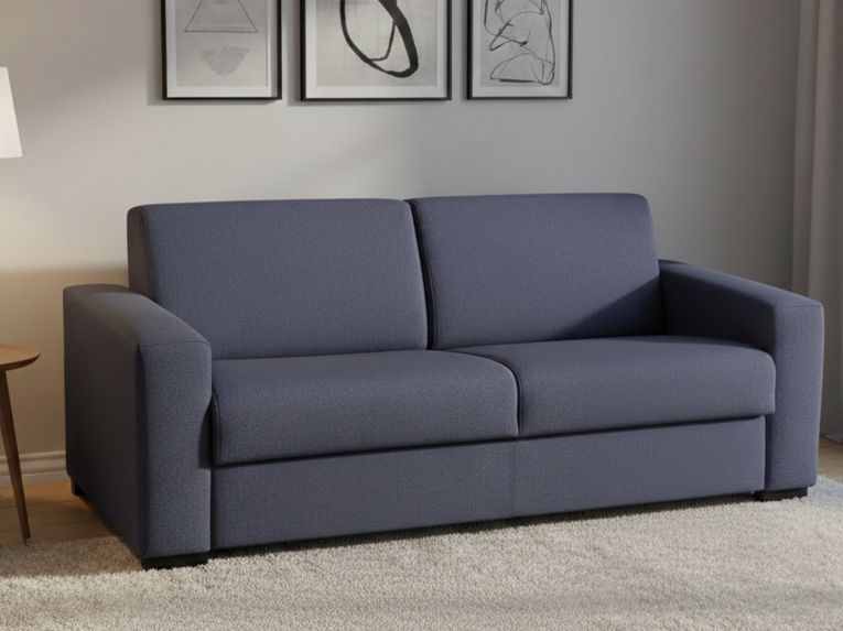 Divano letto due piazze blu 180x95cm - Asimi