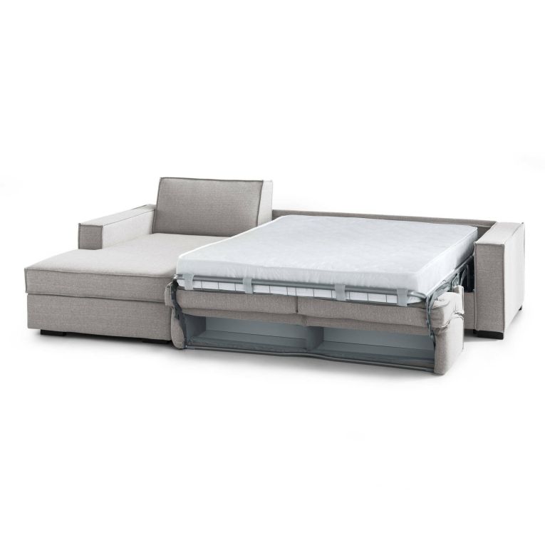 Divano letto due piazze grigio 280x95cm - Allaida
