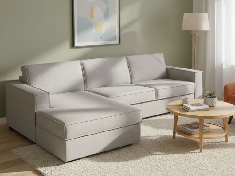 Divano letto due piazze grigio 280x95cm - Allaida
