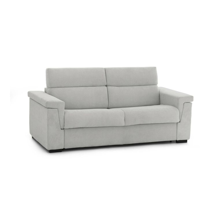 Divano letto due piazze grigio chiaro 185x95cm - Rigolato