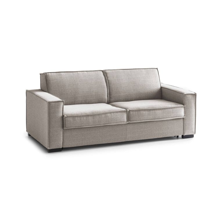 Divano letto due piazze tortora 220x95cm - Asteroide