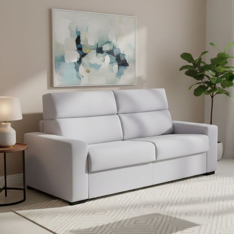 Divano letto elegante grigio 220x95cm - Quindici