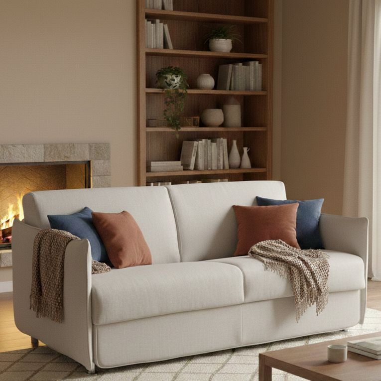 Divano letto elegante grigio chiaro 180x95cm - Trissino