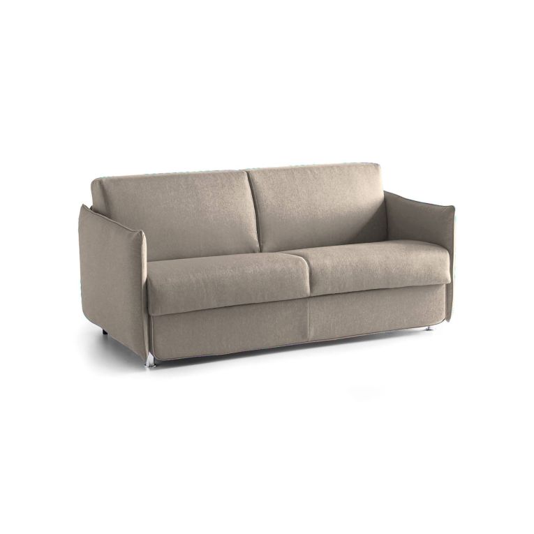 Divano letto elegante tortora 160x95cm - Follina
