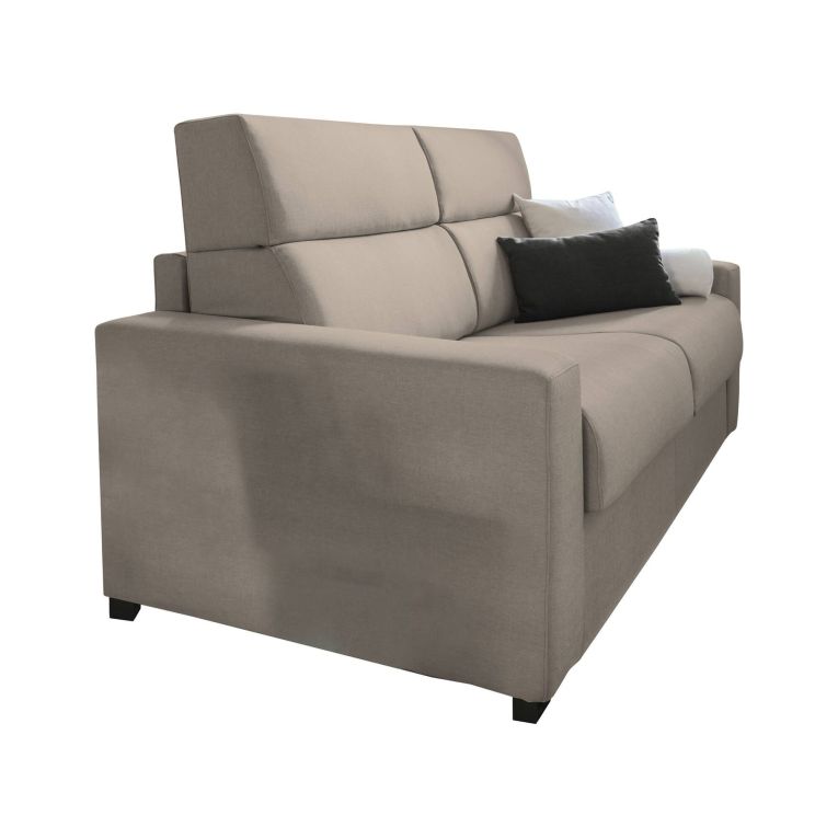 Divano letto elegante tortora 180x95cm - None
