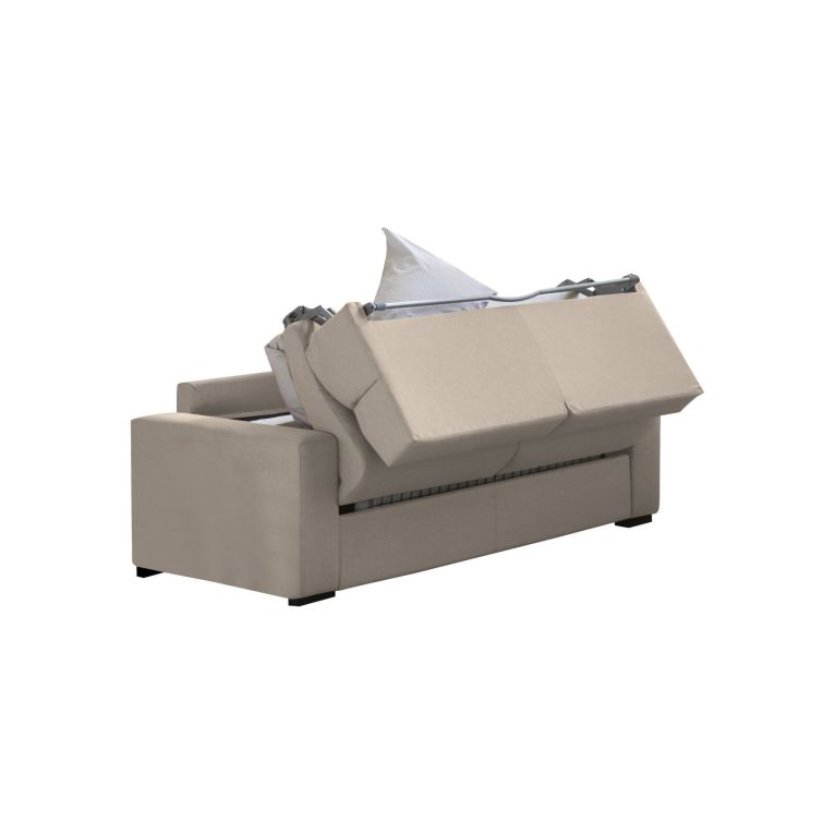 Divano letto elegante tortora 180x95cm - None