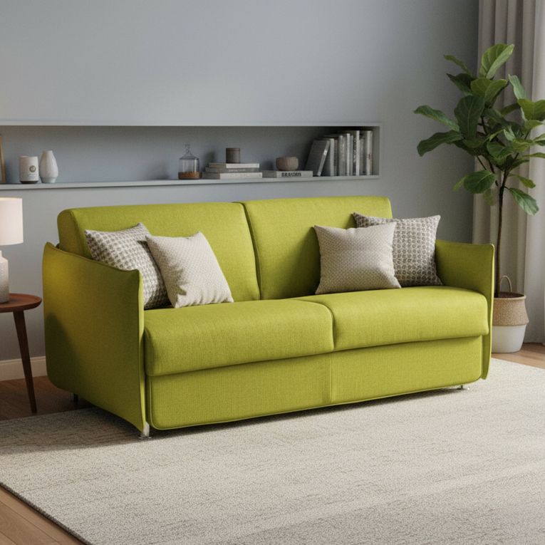 Divano letto elegante verde 200x95cm - Gravere