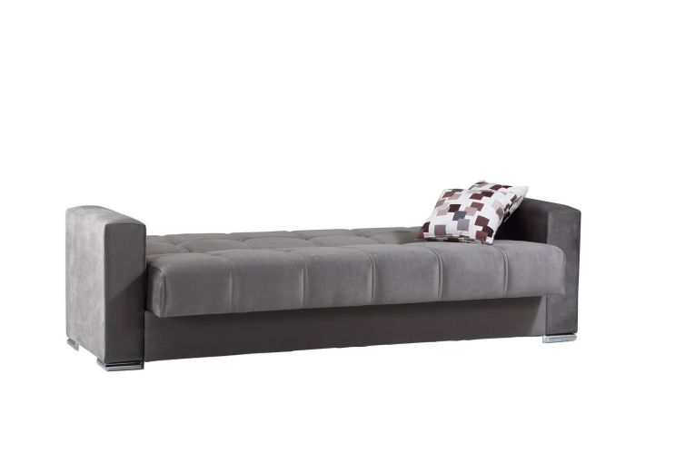 Divano letto in legno grigio 226x85cm - Arbano