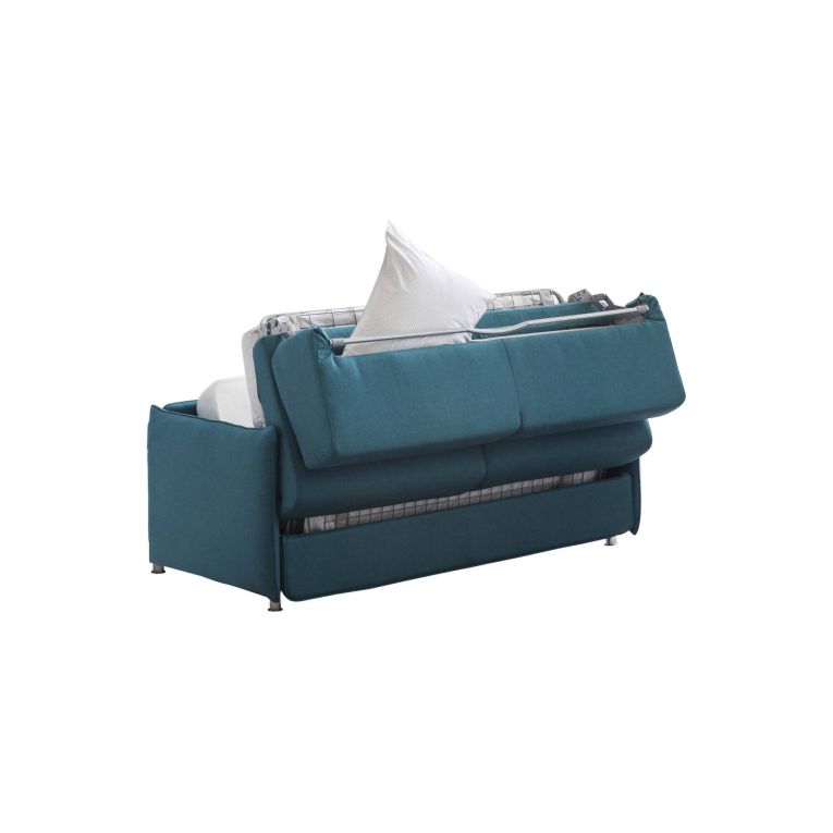 Divano letto in legno massello azzurro 160x95cm - Follina