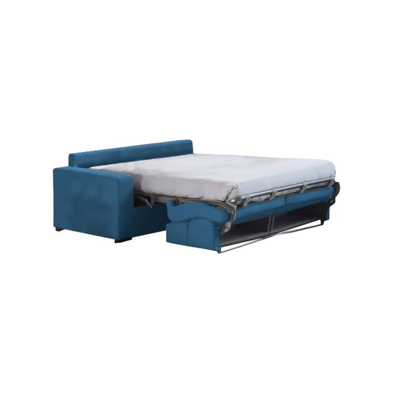 Divano letto in legno massello blu 200x95cm - Sonico