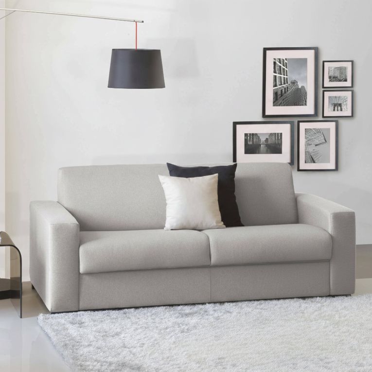 Divano letto in legno massello grigio 200x95cm - Andymion