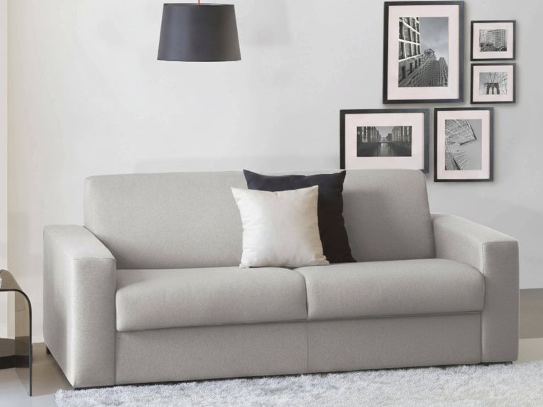 Divano letto in legno massello grigio 200x95cm - Andymion