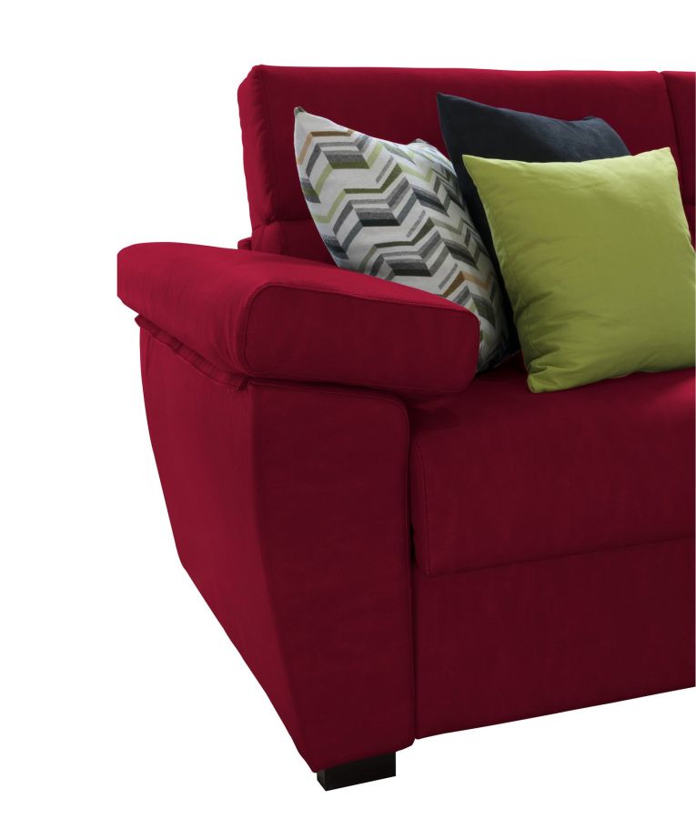 Divano letto in legno massello rosso 285x160cm - Tolle
