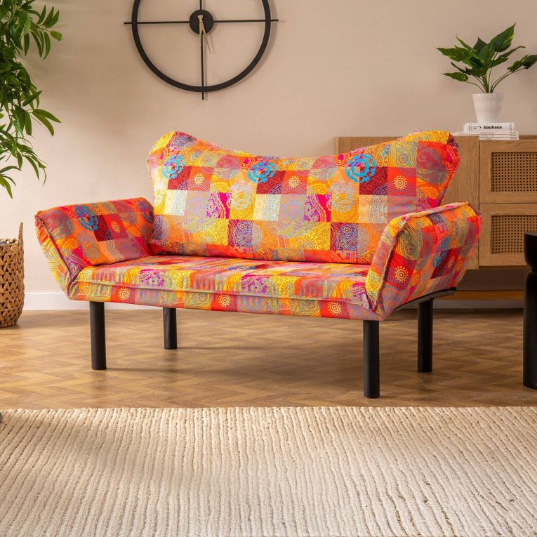 Divano letto in metallo multicolore 150x65cm - Hone