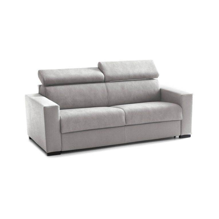 Divano letto in tessuto grigio 200x95cm - Amalfi